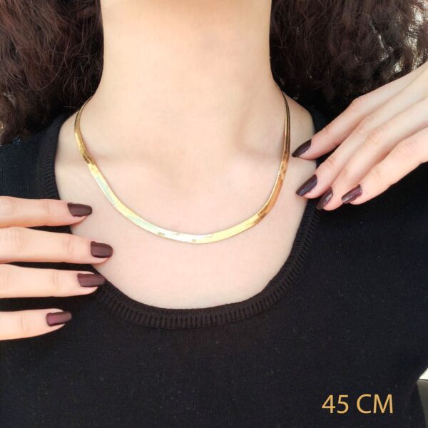 BZ Altın Kaplama 5 mm İtalyan Zincir ZN-141