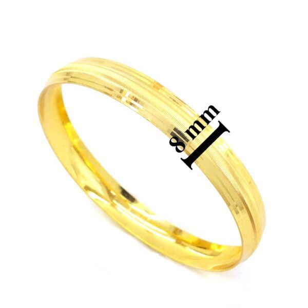 İmitasyon Sahte Bilezik 0.8 cm Dik Çizgili - BLZ-3052