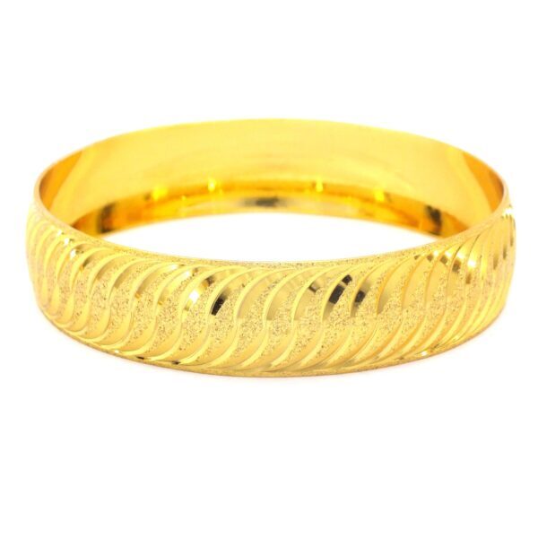 BZ Altın Kaplama 15mm Rüzgar Model Bilezik BLZ-3026