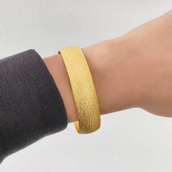 BZ Altın Kaplama 15 mm Melisa Model İmitasyon Bilezik BLZ-1071