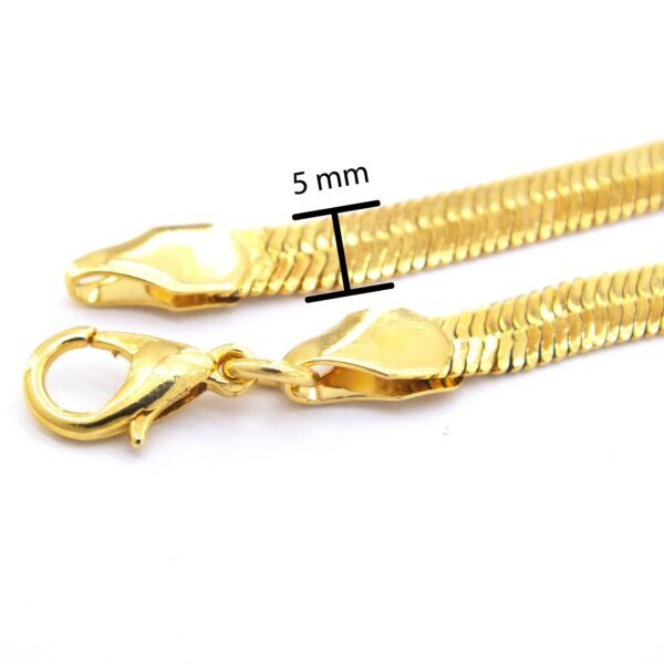 BZ Altın Kaplama 5 mm İtalyan Zincir ZN-141