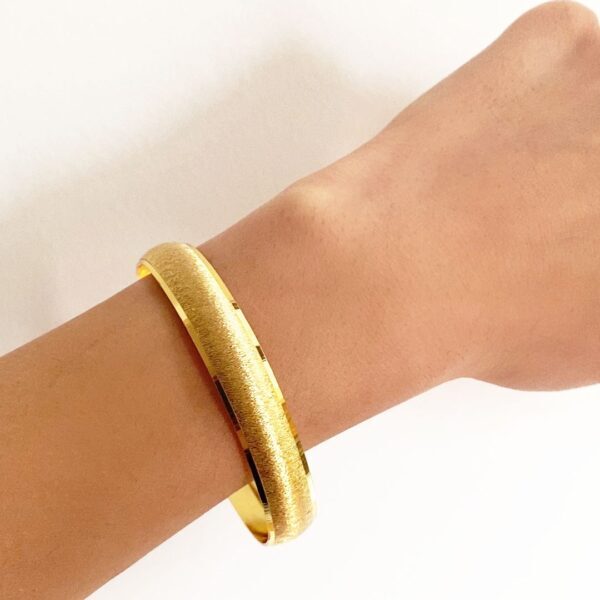 22 Ayar İmitasyon Altın Bilezik 1 cm Düz - BLZ-3032