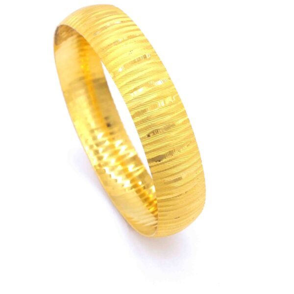 Altın Kaplama İmitasyon Bilezik 1.5 CM Çizgili BLZ-1421