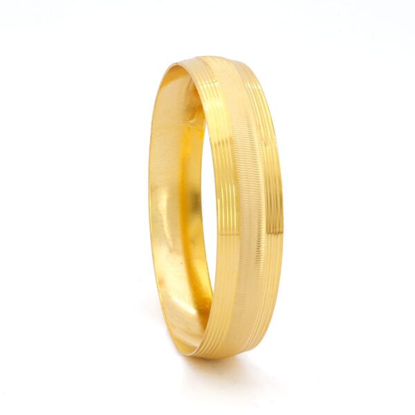 Altın Kaplama İmitasyon Bilezik 1.5 CM Dikey Çizgili BLZ-1104