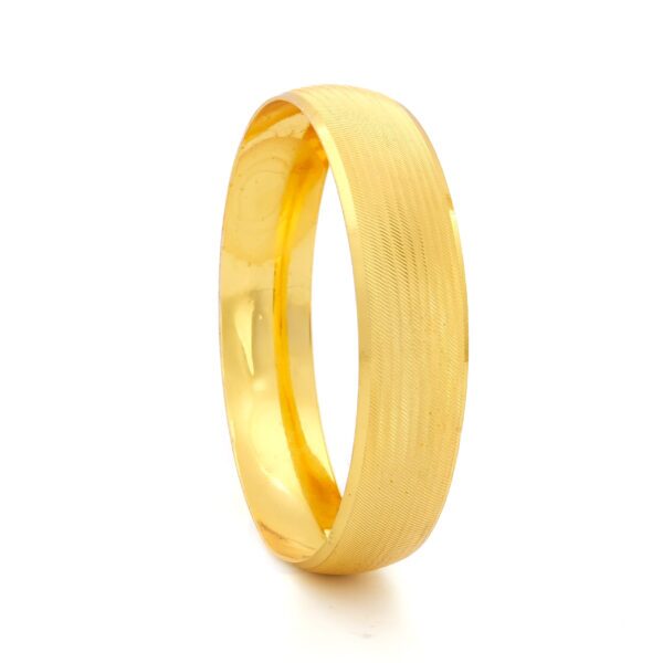 Altın Kaplama Bilezik 1.5 CM Dikey Çizgili BLZ-1151