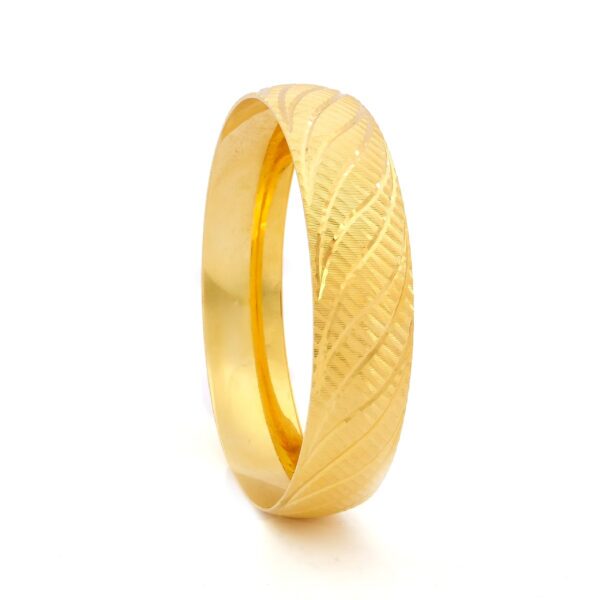 Altın Kaplama Bilezik 1.5 CM Rüzgar Desenli BLZ-1326