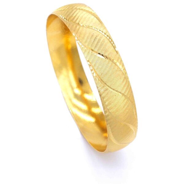 BZ Altın Kaplama Kadın Bilezik 15 mm Kalınlık BLZ-1078