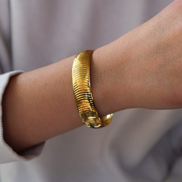 İmitasyon Bilezik Altın Kaplama 1.5 CM BLZ-1108