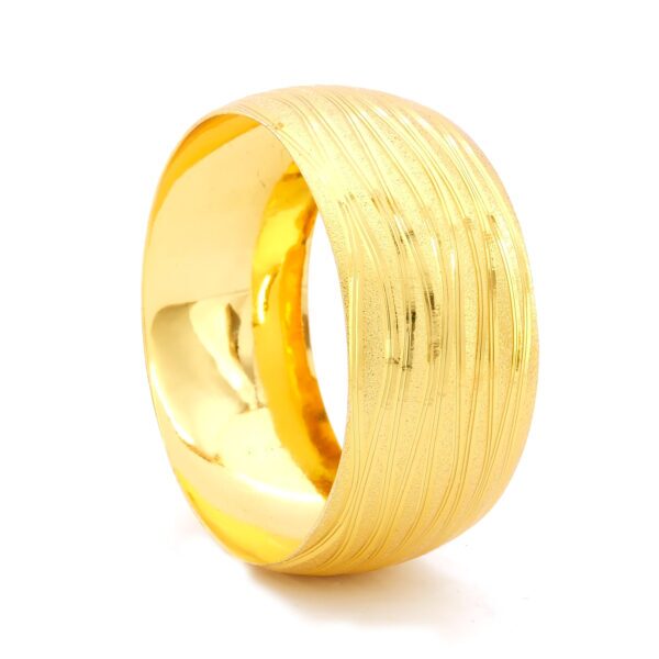 Altın Kaplama İmitasyon Bilezik 30 mm Mega Çizgili - BLZ-1147