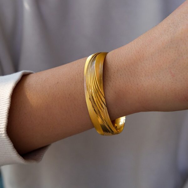 İmitasyon Altın Kaplama Bilezik 1.5 CM BLZ-1268