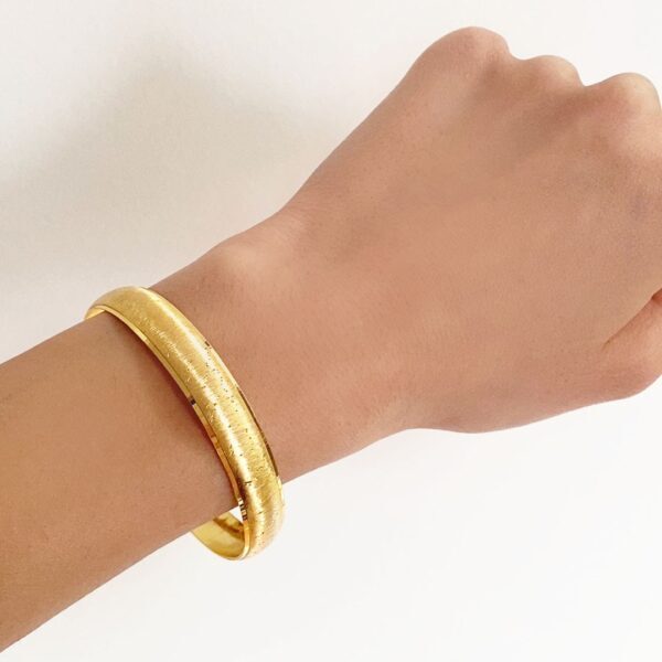 BZ Altın Kaplama 1 cm Melisa Model Bilezik BLZ-3033