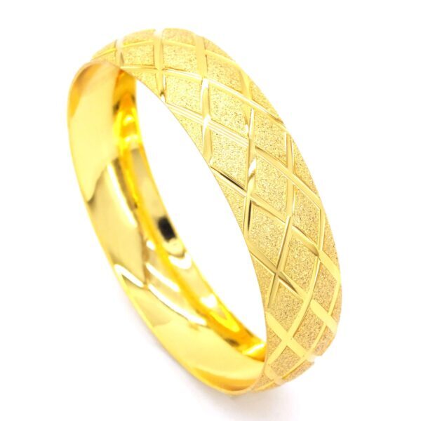 BZ Altın Kaplama 15 mm Baklava Model Bilezik BLZ-3038