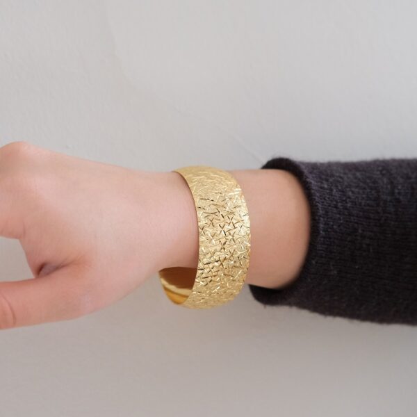 Altın Kaplama İmitasyon Bilezik Cam Kırığı Model 3 cm - BLZ-3079