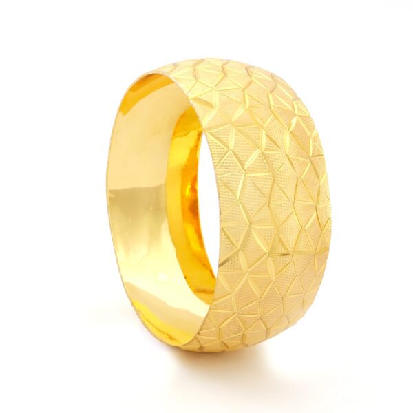 Altın Kaplama İmitasyon Bilezik Noktalı Cam Kırığı Model 3 cm - BLZ-3080