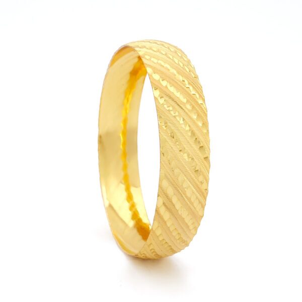 Altın Kaplama Bilezik 1.5 CM Yan Çizgili BLZ-3086