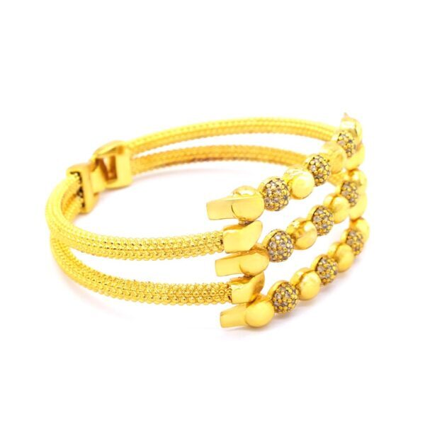 BZ Dorika Toplu Zirkon Taşlı İmitasyon Kaburga Kelepçe BLZ-542