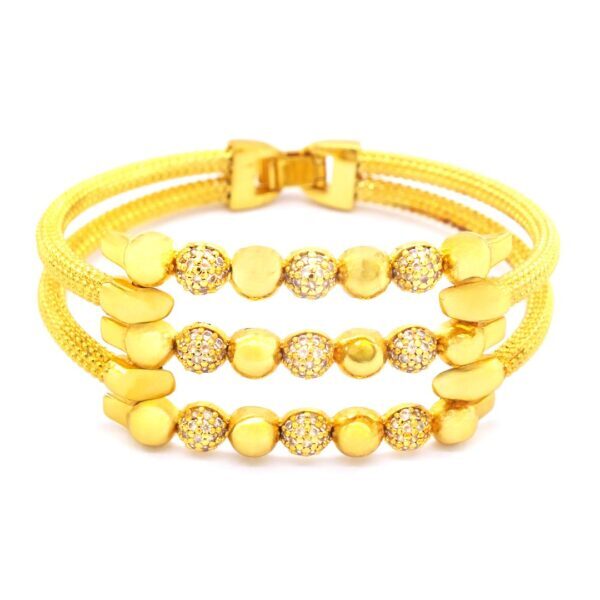 BZ Dorika Toplu Zirkon Taşlı İmitasyon Kaburga Kelepçe BLZ-542