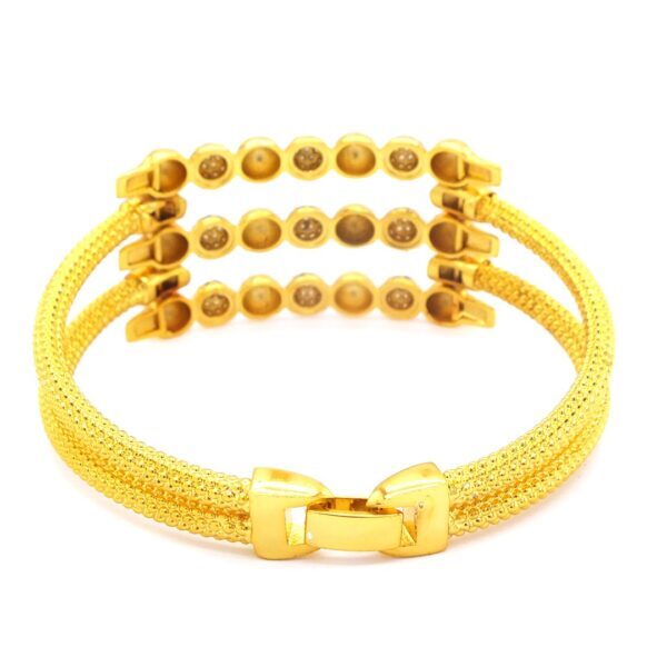 BZ Dorika Toplu Zirkon Taşlı İmitasyon Kaburga Kelepçe BLZ-542