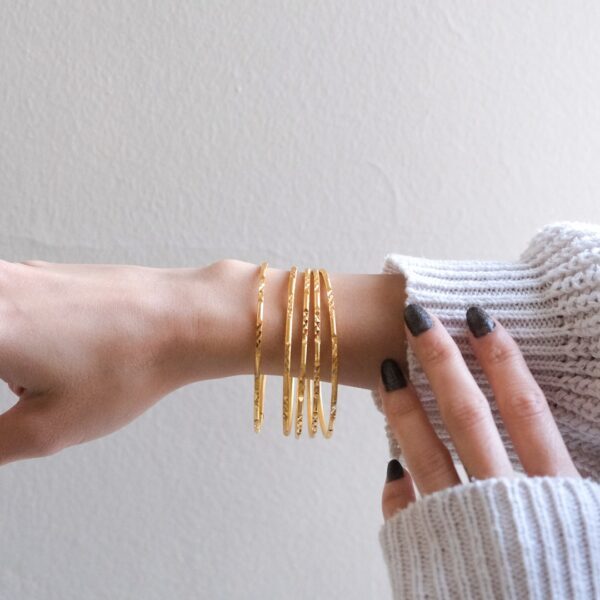 İmitasyon Ajda Bilezik Desenli Model 5 Adet 2.5 mm - BSET-122