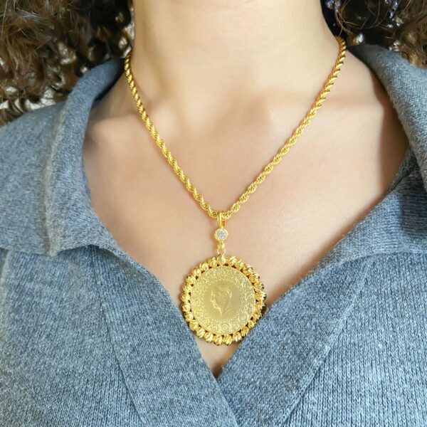 Alternative view of BZ Altın Kaplama Tam Altınlı Kadın Kolye Ucu TGR-344