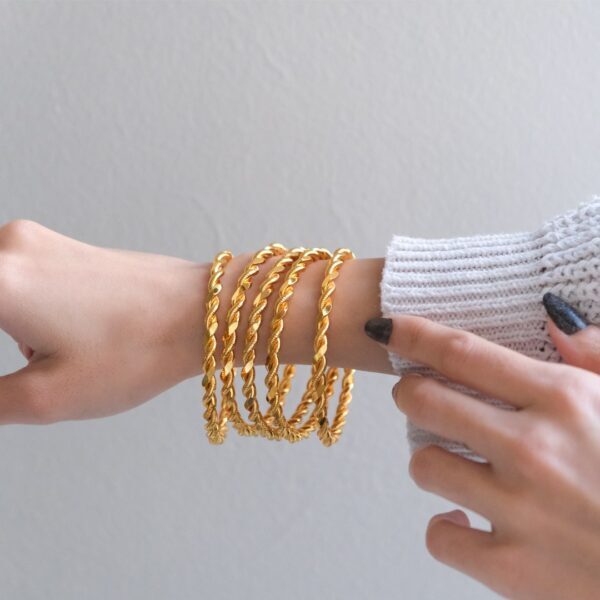 Sahte Burma Bilezik 2li Model 6.5 mm 5 Adet - BSET-106