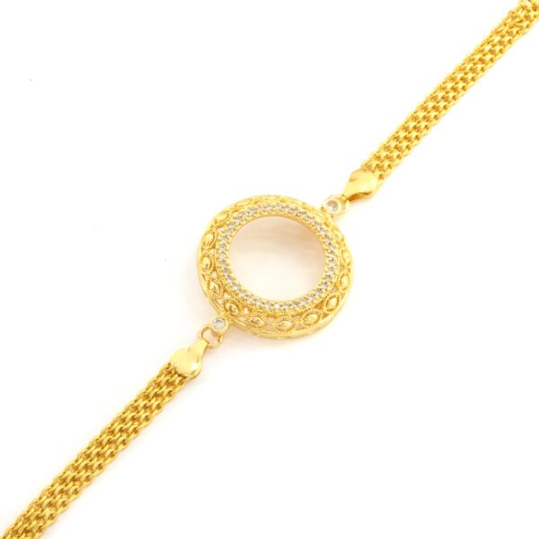 Alternative view of Yarım Altın Çerçeve Bileklik Çelik Altın Kaplama BLK-1117