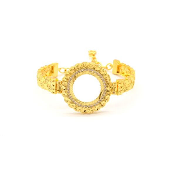 Çeyrek Altın Çerçeve Bileklik Çelik Altın Kaplama BLZ-634