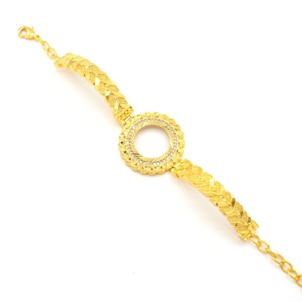 Alternative view of Çeyrek Altın Çerçeve Bileklik Çelik Altın Kaplama BLZ-634