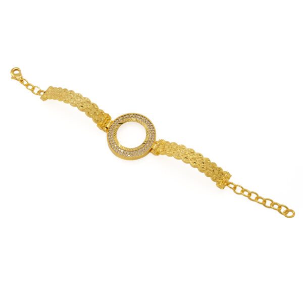 Alternative view of Çeyrek Altın Çerçeve Bileklik Çelik Altın Kaplama BLZ-632