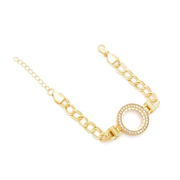 Altın Kaplama Çeyrek  Çerçeve Bileklik BLK-1134