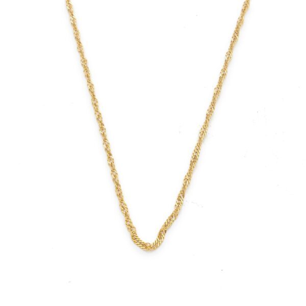 Altın Kaplama Singapur Zincir 45 cm  ZN-248