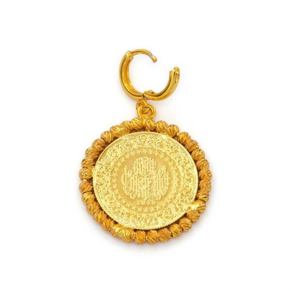 Alternative view of Altın Kaplama Dorikalı Yarım Altın Küpe UNK-824