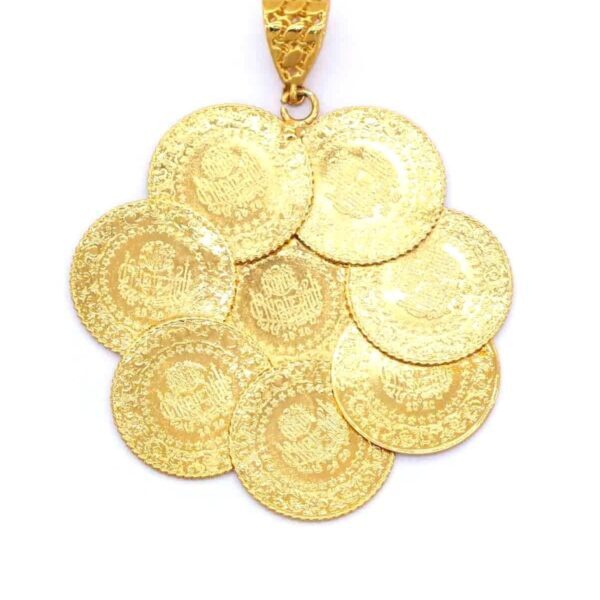 Alternative view of Altın Kaplama 8 Adet Çeyrekli Kadın  Kolye Ucu TGR-201