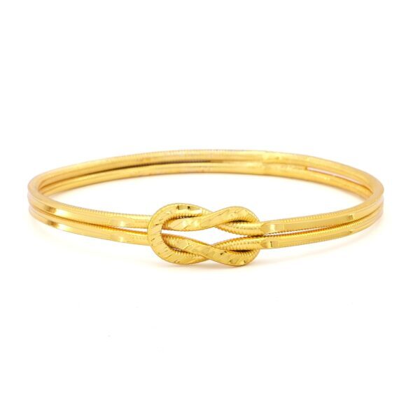 Alternative view of Altın Kaplama İmitasyon Desenli Ajda Aşk Düğümü Bilezik BLZ-3115