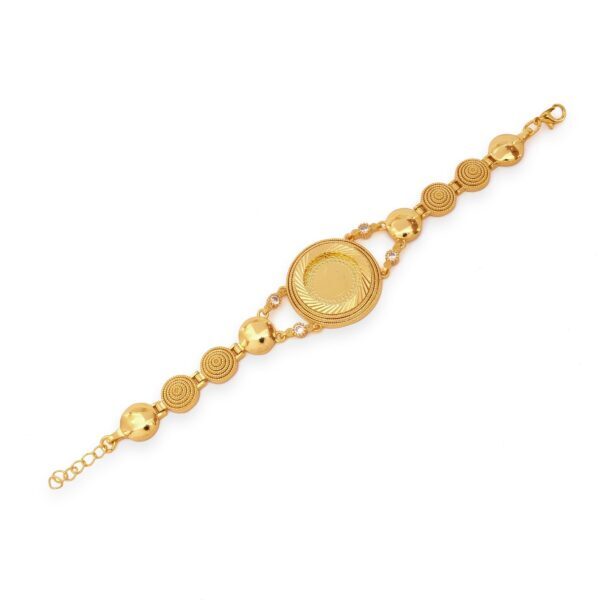 Altın Kaplama İmitasyon Desenli Yarım Altınlı Bileklik BLK-1191