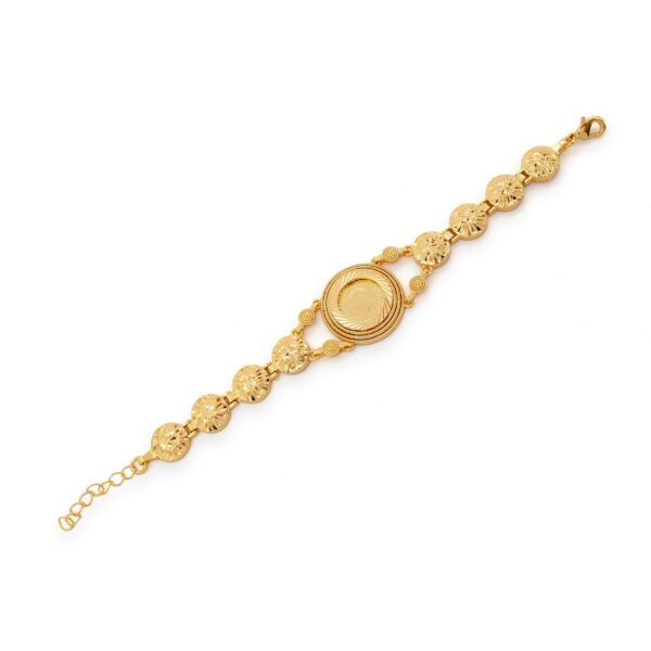 Altın Kaplama İmitasyon Desenli Çeyrek Altınlı Bileklik BLK-1197