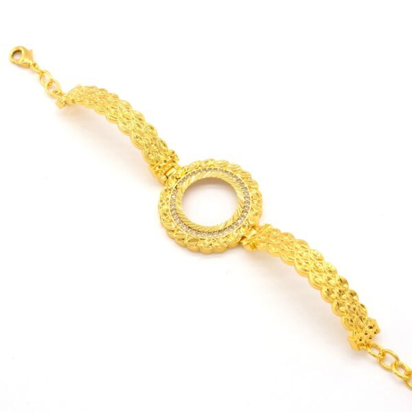 Alternative view of Çeyrek Altın Çerçeve Bileklik Çelik Altın Kaplama BLZ-648