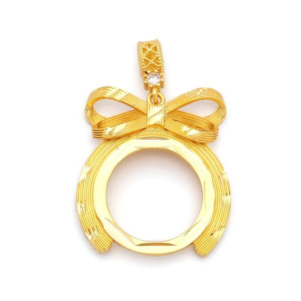 Altın Kaplama İmitasyon Yarım Çerçeveli Kolye Ucu TGR-741