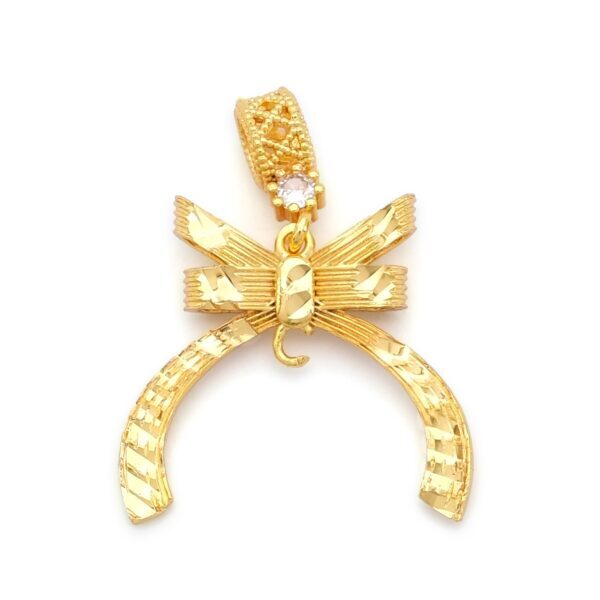 Altın Kaplama İmitasyon Küçük Boy Kurdeleli Kolye Ucu TGR-740