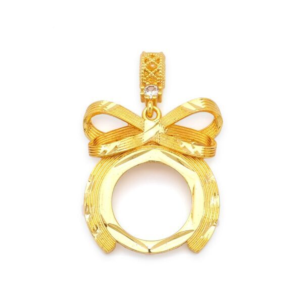 Altın Kaplama İmitasyon  Çeyrek Çerçeveli Kolye Ucu TGR-738