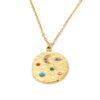 Çelik Kolye, Altın Kaplama Kozmik Denge Kadın Kolye K-122