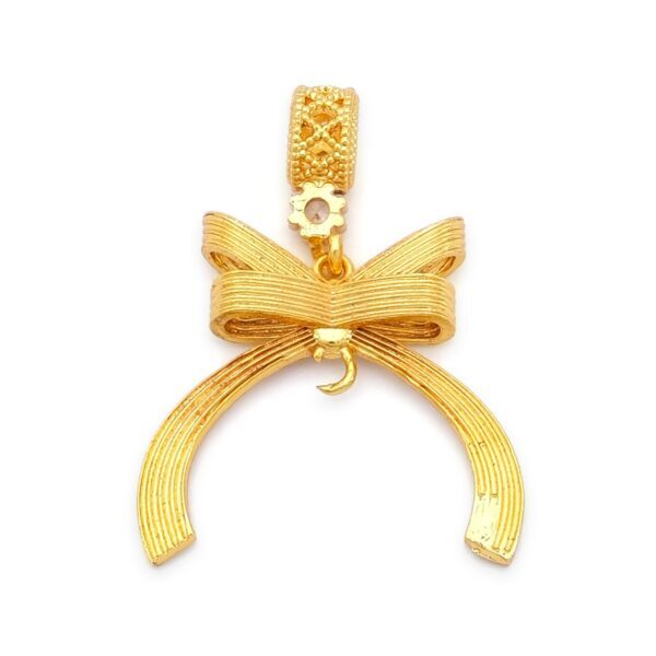 Alternative view of Altın Kaplama İmitasyon Küçük Boy Kurdeleli Kolye Ucu TGR-740
