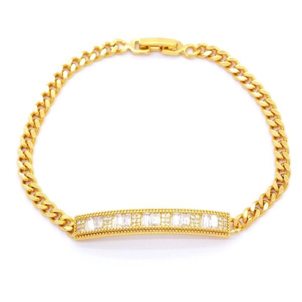 Alternative view of Su Yolu Bileklik Altın Kaplama Zincir Model BLK-735