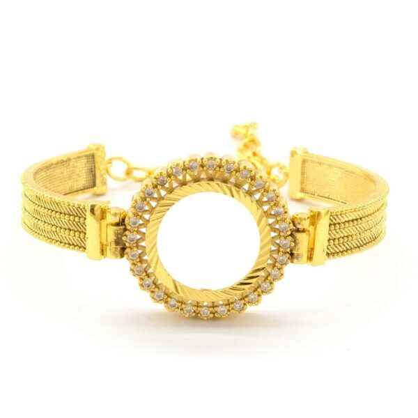 Çeyrek Altın Çerçeve Bileklik Çelik Altın Kaplama Trabzon Model-BLZ-645