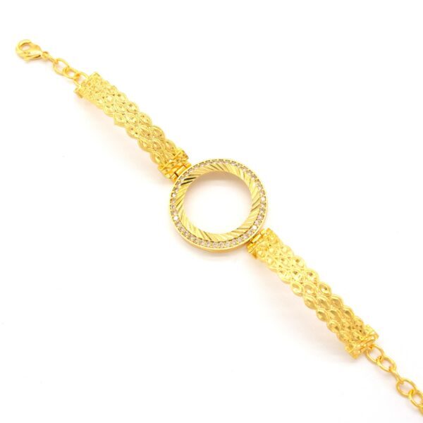 Alternative view of Çeyrek Altın Çerçeve Bileklik Çelik Altın Kaplama BLZ-647