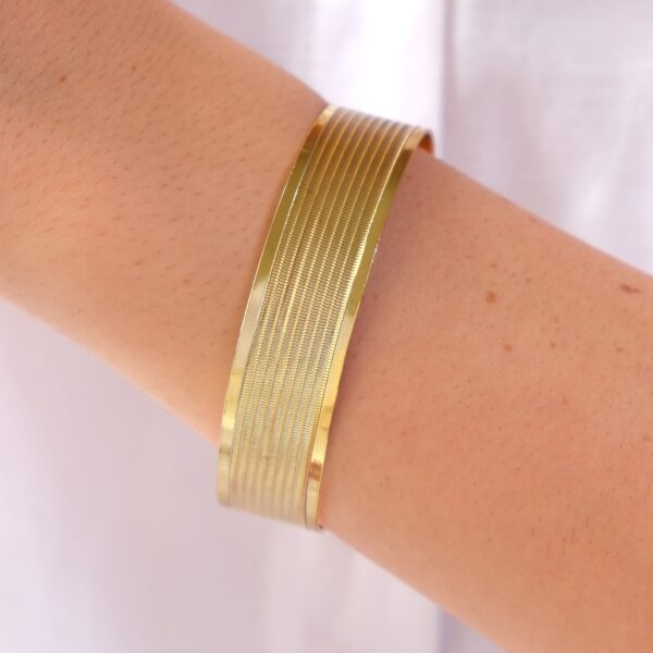 Alternative view of İitasyon Altın Kaplama 1,5 cm Trabzon Model Bilezik BLZ-3123