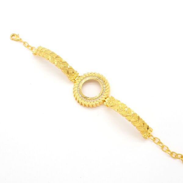 Alternative view of Çeyrek Altın Çerçeve Bileklik Çelik Altın Kaplama BLZ-640