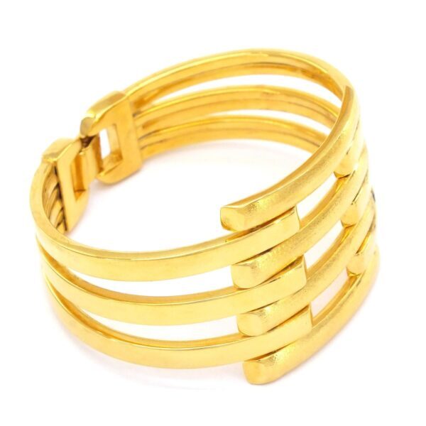 Alternative view of FerizZ Altın Kaplama Üç Kollu Dört Sıra Düz Kaburga Kelepçe