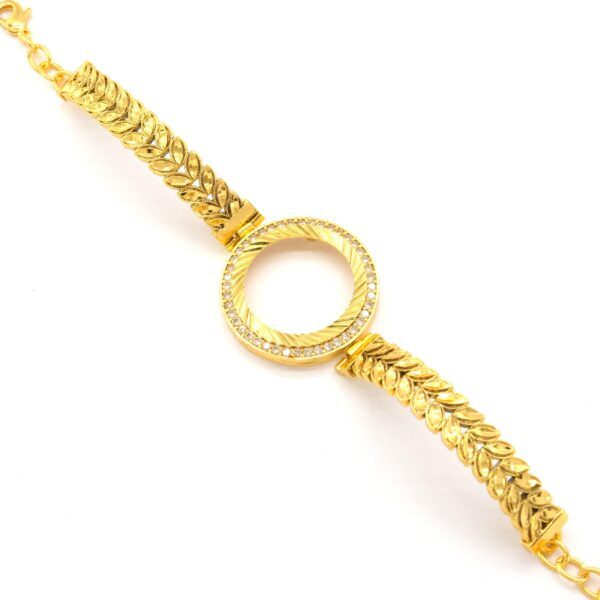 Alternative view of Çeyrek Altın Çerçeve Bileklik Çelik Altın Kaplama Arpa Model-BLZ-646