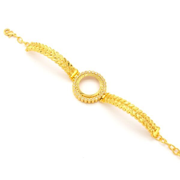 Alternative view of Çeyrek Altın Çerçeve Bileklik Çelik Altın Kaplama Arpa Model-BLZ-642